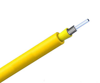 Kolor żółty GJSJV Współosiowy opancerzony kabel światłowodowy wewnętrzny GJSJV z szczelnym buforem 0,6 mm