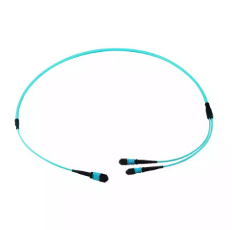 12 / 24 Fiber Singlemode Optical Fiber Jumper MTP/MPO Fiber Patch Cable