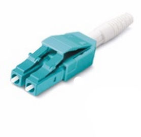 OM3 50/125 Fiber Optic Patch Cord , multimode fiber patch cord 5Mtrs PVC aqua cable