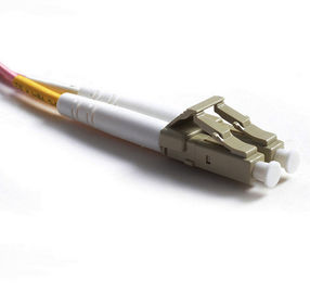 OM4 pink Duplex 3Mtrs OFNP Fiber Optic Patch Cord insertion loss <=0.2dB