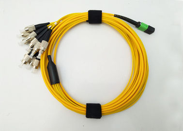 12F Cores MPO MTP APC To FC Fiber Optic Patch Cord