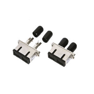 ST Female to SC Female Hybrid Metal Duplex Fiber optic Adapter