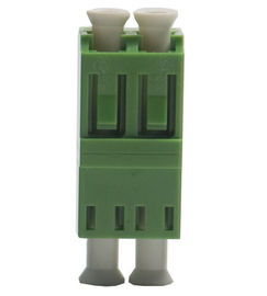 One low one high type Optical Fiber Adapter green LC / APC SM Duplex