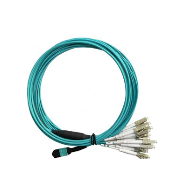 Kabel światłowodowy Aqua Color OFNP MPO do rdzenia LC 12