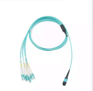 OM3 8 rdzeni MPO do LC Duplex Fiber Patch Cord
