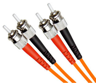 ISO RoHS Insertion Los ≤ 0.2dB,≤ 0.3dB ST DX Duplex Fiber Optics Connector Assemblies PC And APC