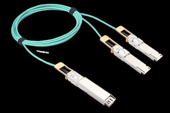 OSFP 800G do QSFP112 2 x 400G AOC do cyfrowych funkcji diagnostycznych