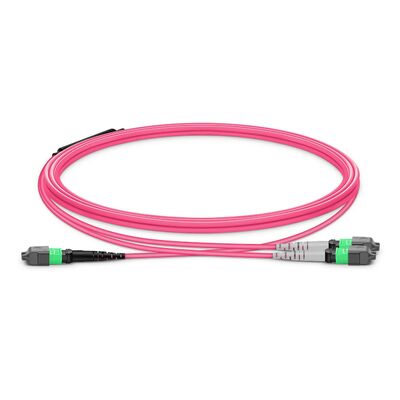 Jakość Kabel rozgałęźny MTP OM4 50/125μm z niską stratą IL 0,35dB i zakończeniem 8° APC do szybkich połączeń w centrach danych Fabryka
