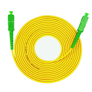 Patchcord światłowodowy SC APC Kabel połączeniowy światłowodowy 3,0 mm PVC / żółty SM