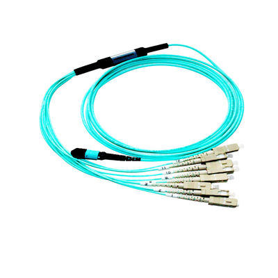 Kabel wiązki przewodów OM3 MPO do zastosowań sieciowych 40G 100G